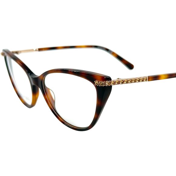 Swarovski SK5425 Womens Plastic Eyeglass Frame 052 Dark Havana 53-16 main image 4